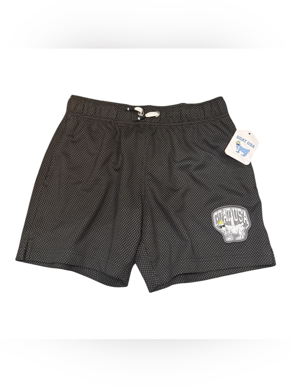 NWT Goat USA Black Kids' Mesh Shorts